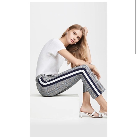 MOTHER Insider Plaid Crop Pants 28 - Picture 2 of 12